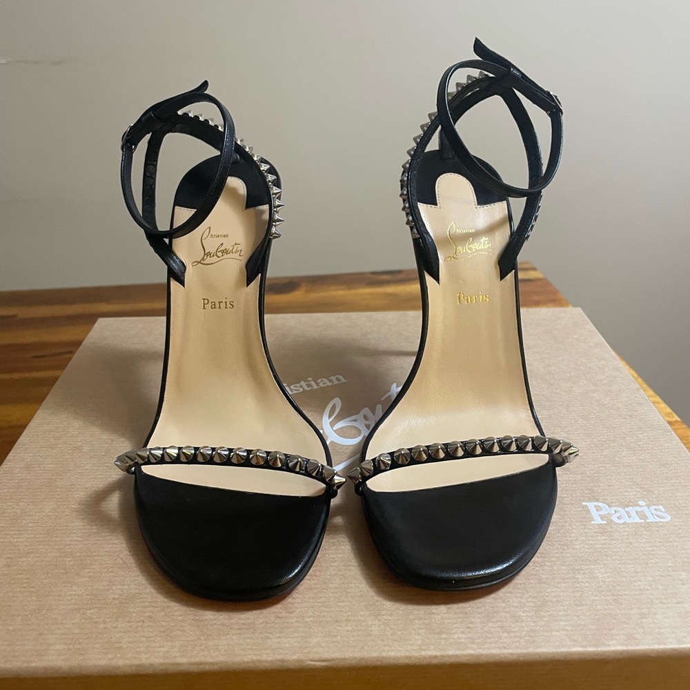 Christian Louboutin Black Studded Heels